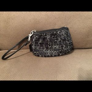 Black Coach Wristlet